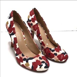 Kelly & Katie Coderno floral vibrant heels 7
